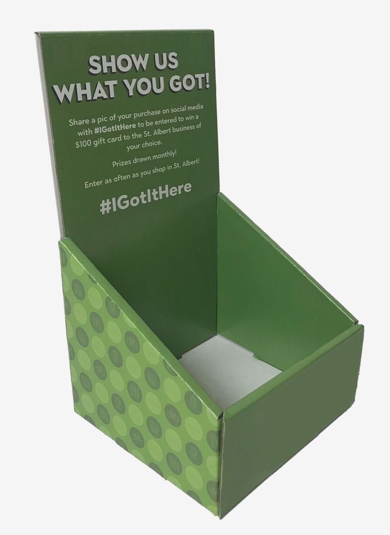  Bedruckte Kartondisplayboxen 