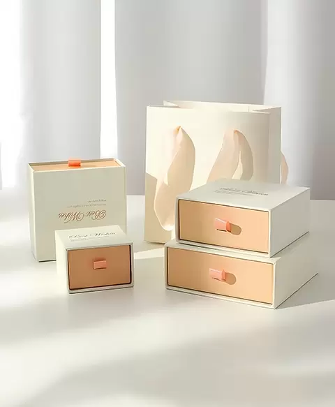 Papierbox mit Schubladen 