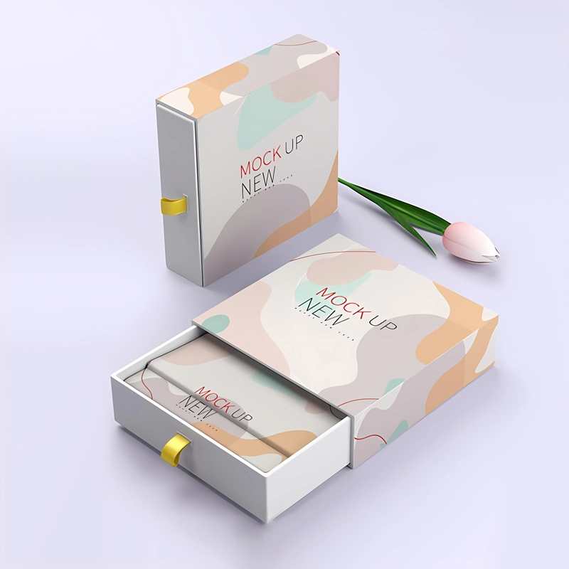 Geschenkboxen aus Karton mit Schubladen