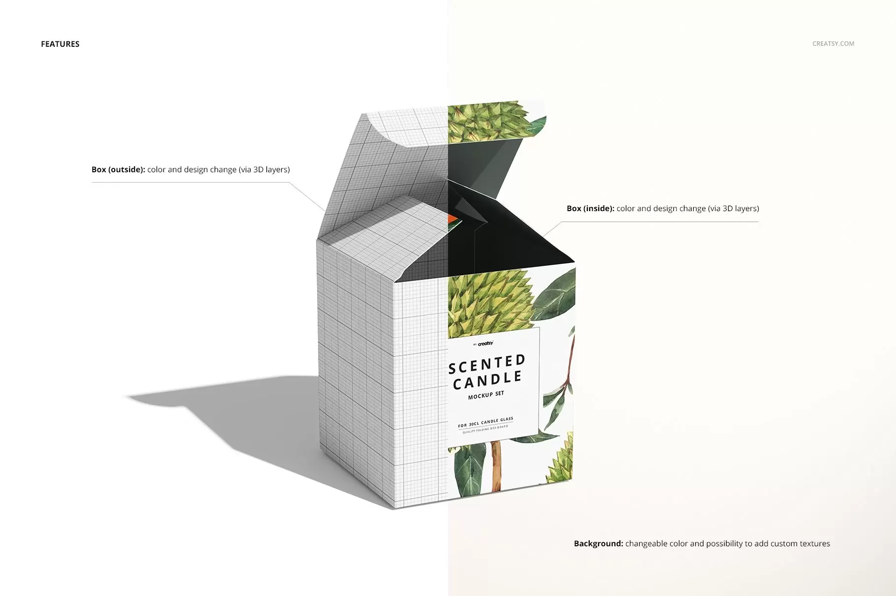 Kerzenbox-Verpackung