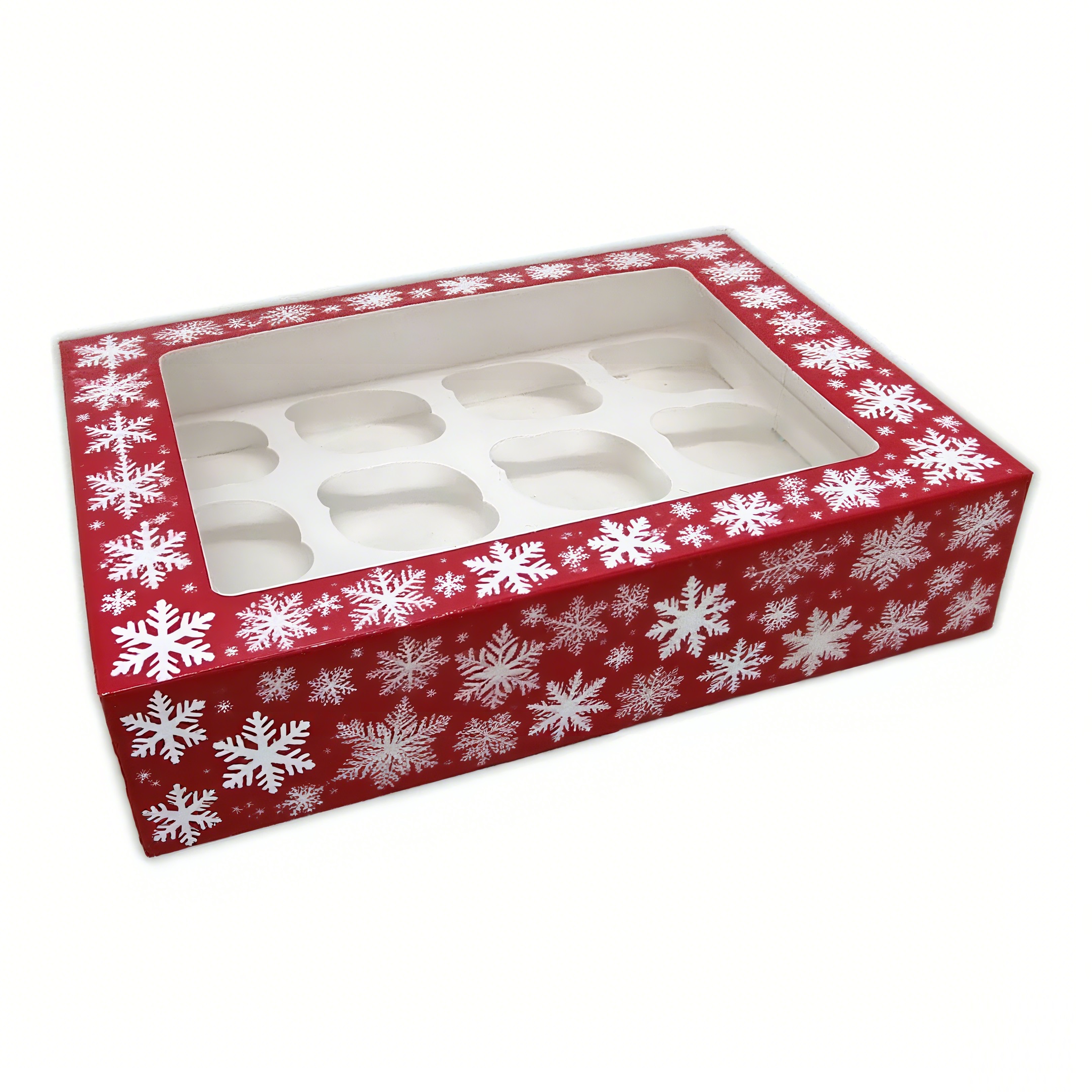 Weihnachtsplätzchenboxen mit Fenster